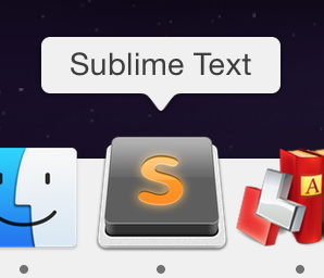 SublimeText in Dock